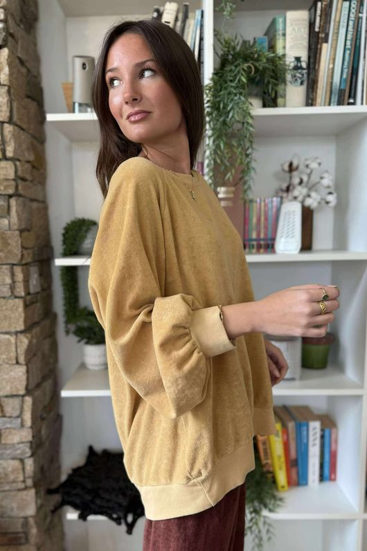 Terry B Classic Sweatshirt Custard